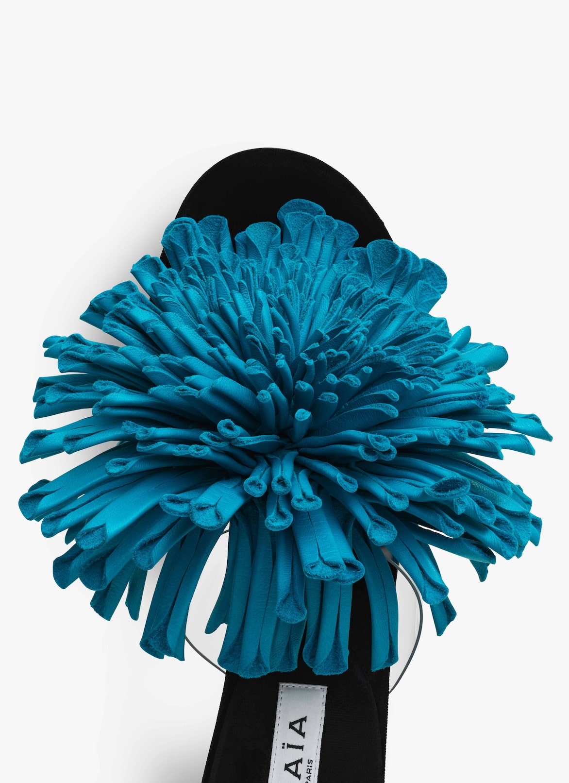 ASYMETRIC HEEL SANDALS IN LAMBSKIN ALAÏA TURQUOISE ASYMETRIC HEEL SANDALS IN LAMBSKIN